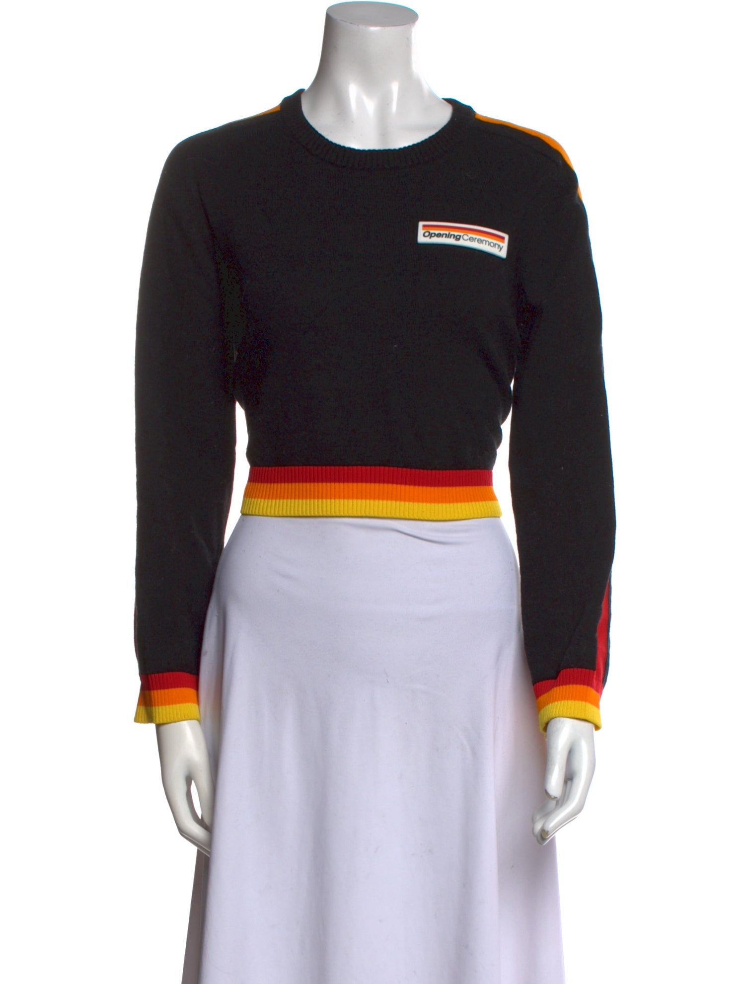 Opening Ceremony Graphic Print Crew Neck Crop Top