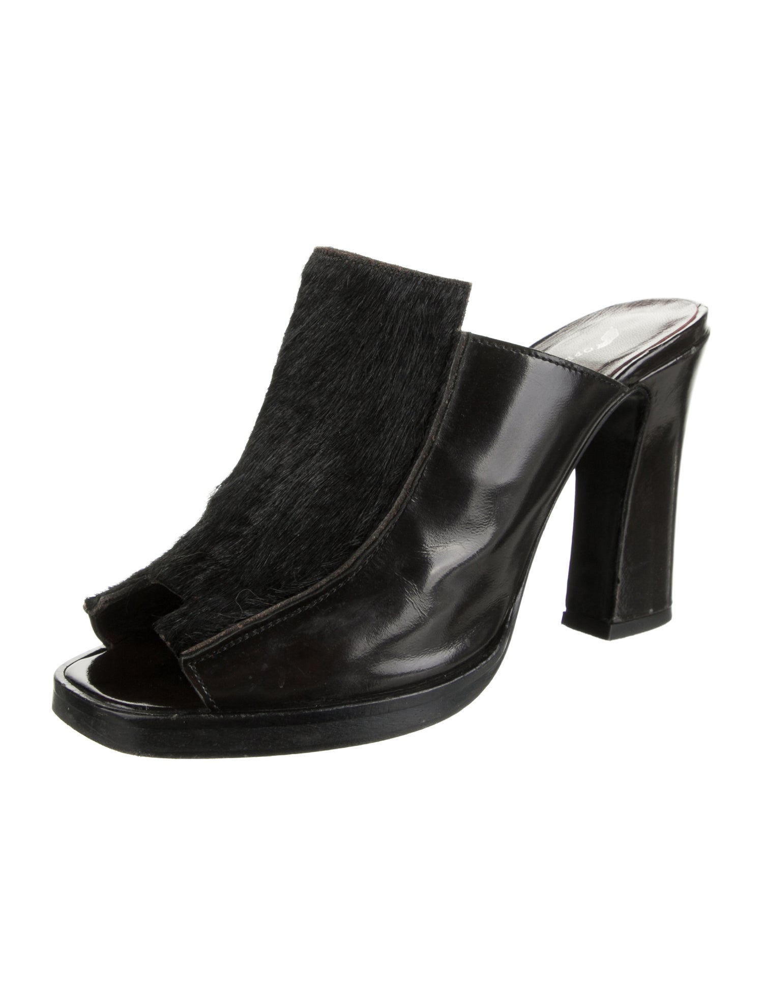 Opening Ceremony Leather Slides