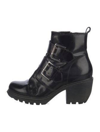 Opening Ceremony Patent Leather Combat Boots