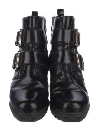 Opening Ceremony Patent Leather Combat Boots