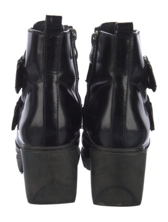 Opening Ceremony Patent Leather Combat Boots