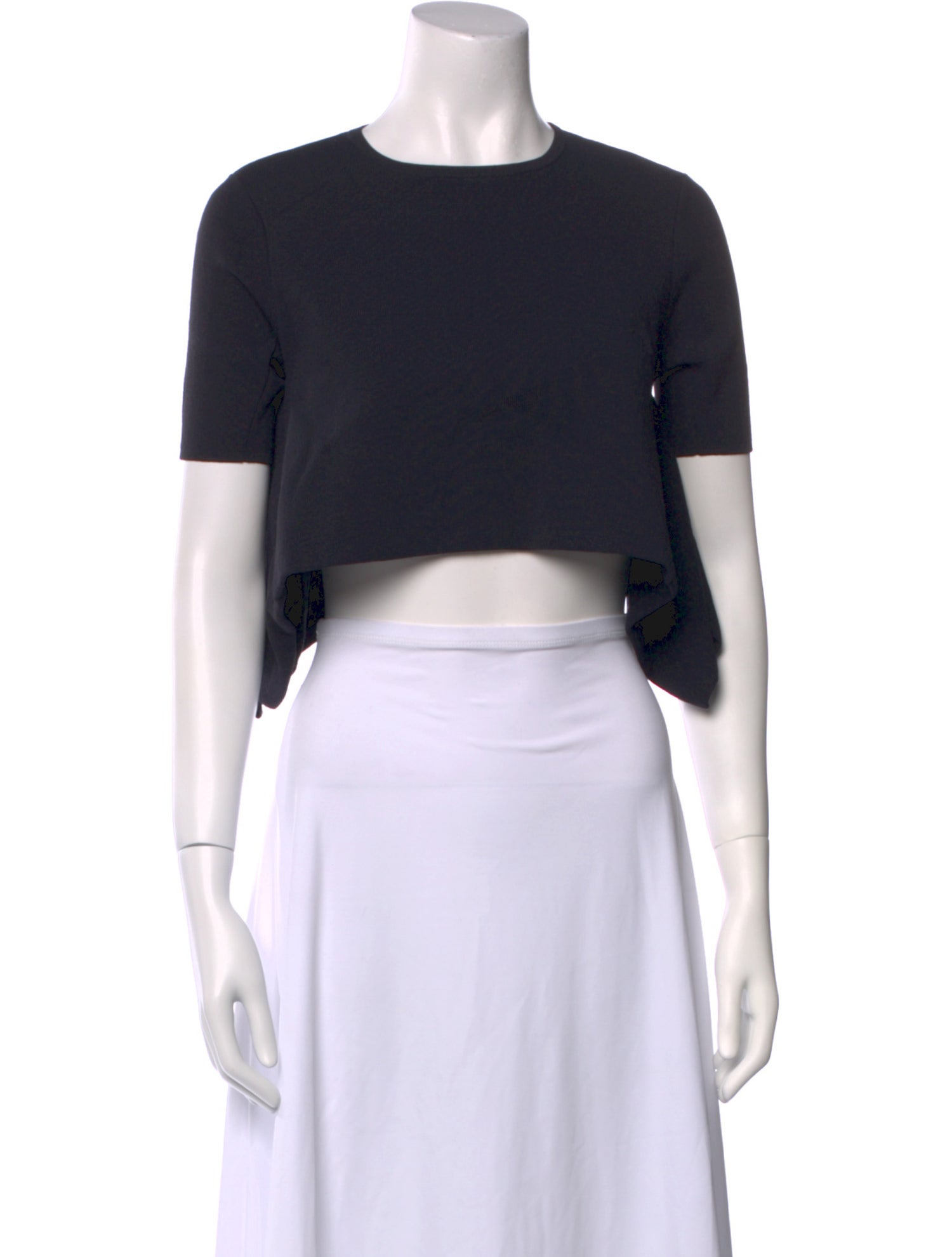 Opening Ceremony Crew Neck Short Sleeve Crop Top