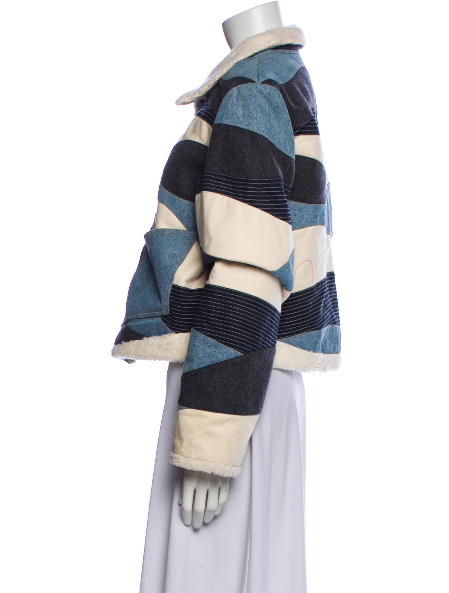 Opening Ceremony Printed Fur Jacket