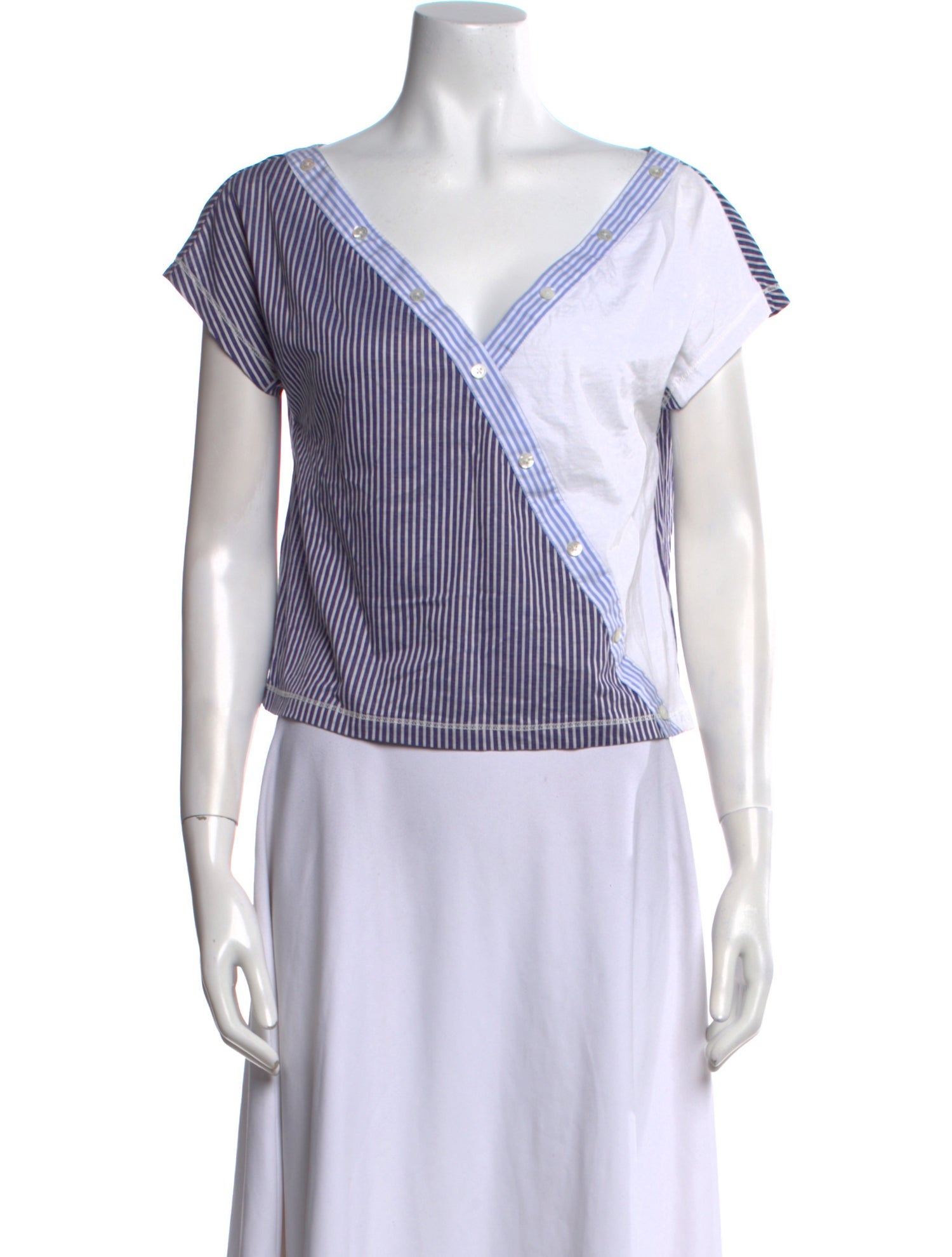 Opening Ceremony Animal Print V-Neck Top