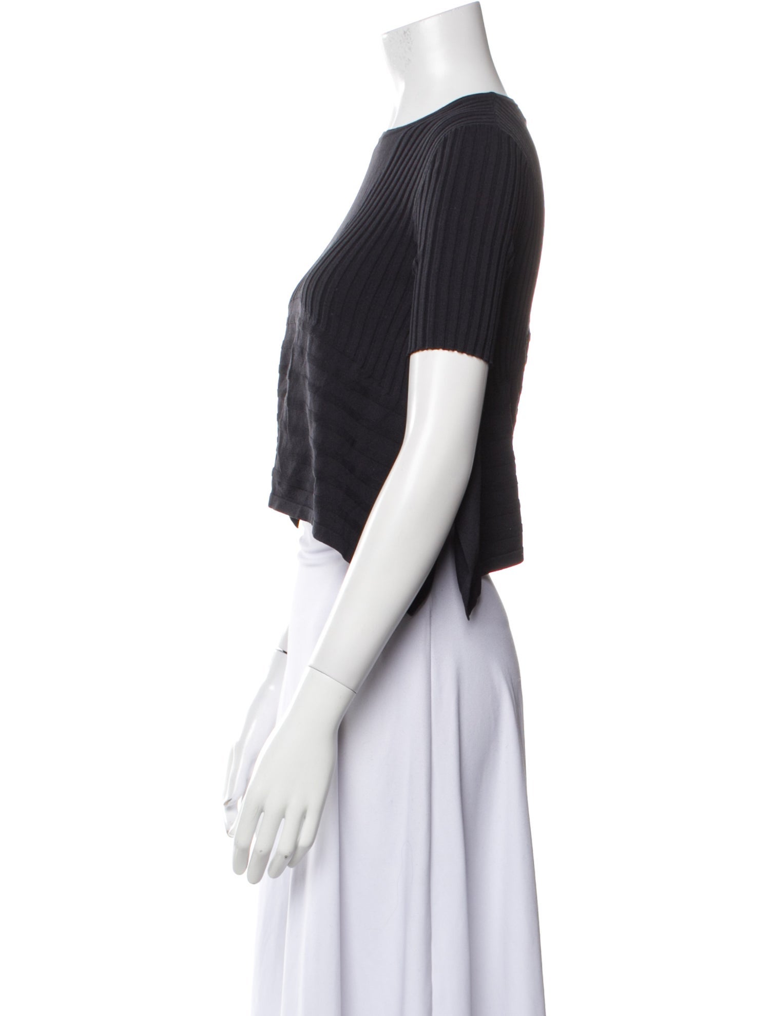 Opening Ceremony Crew Neck Short Sleeve Crop Top