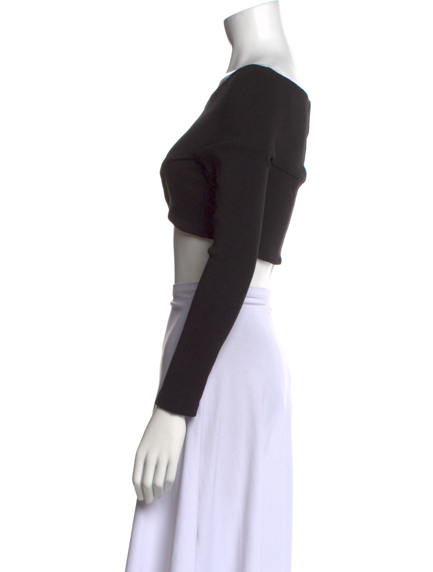 Opening Ceremony Off-The-Shoulder Long Sleeve Crop Top