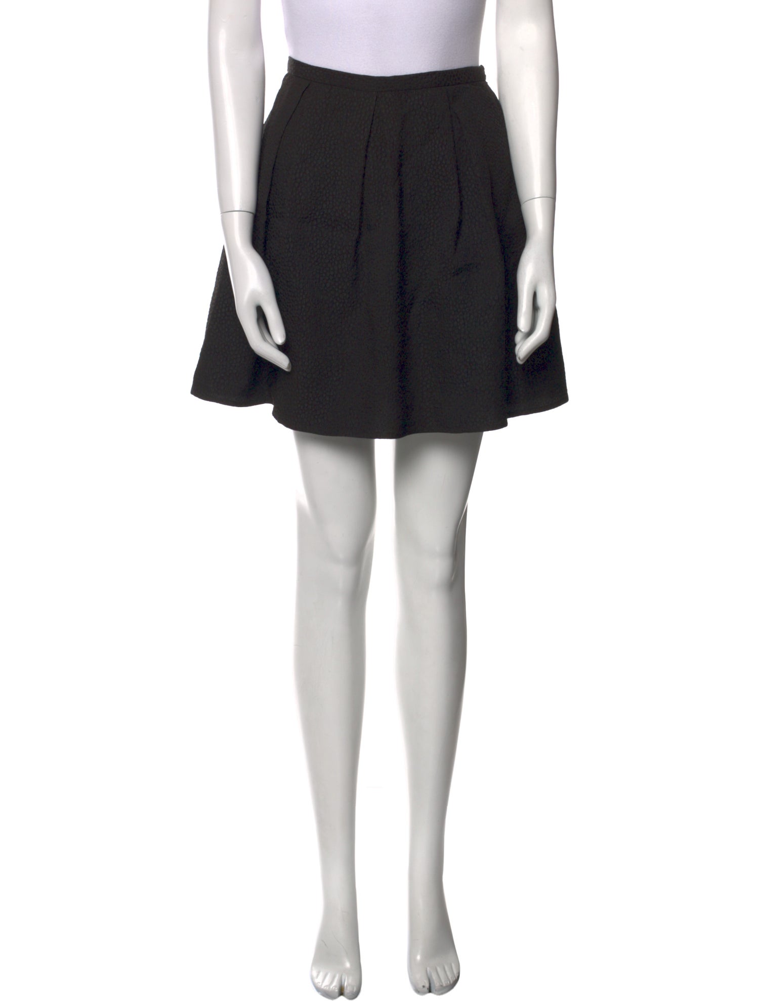 Opening Ceremony Pleated Accents Mini Skirt