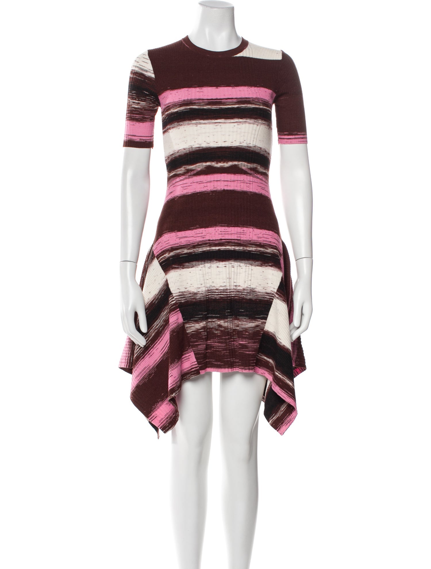 Opening Ceremony Striped Knee-Length Dress