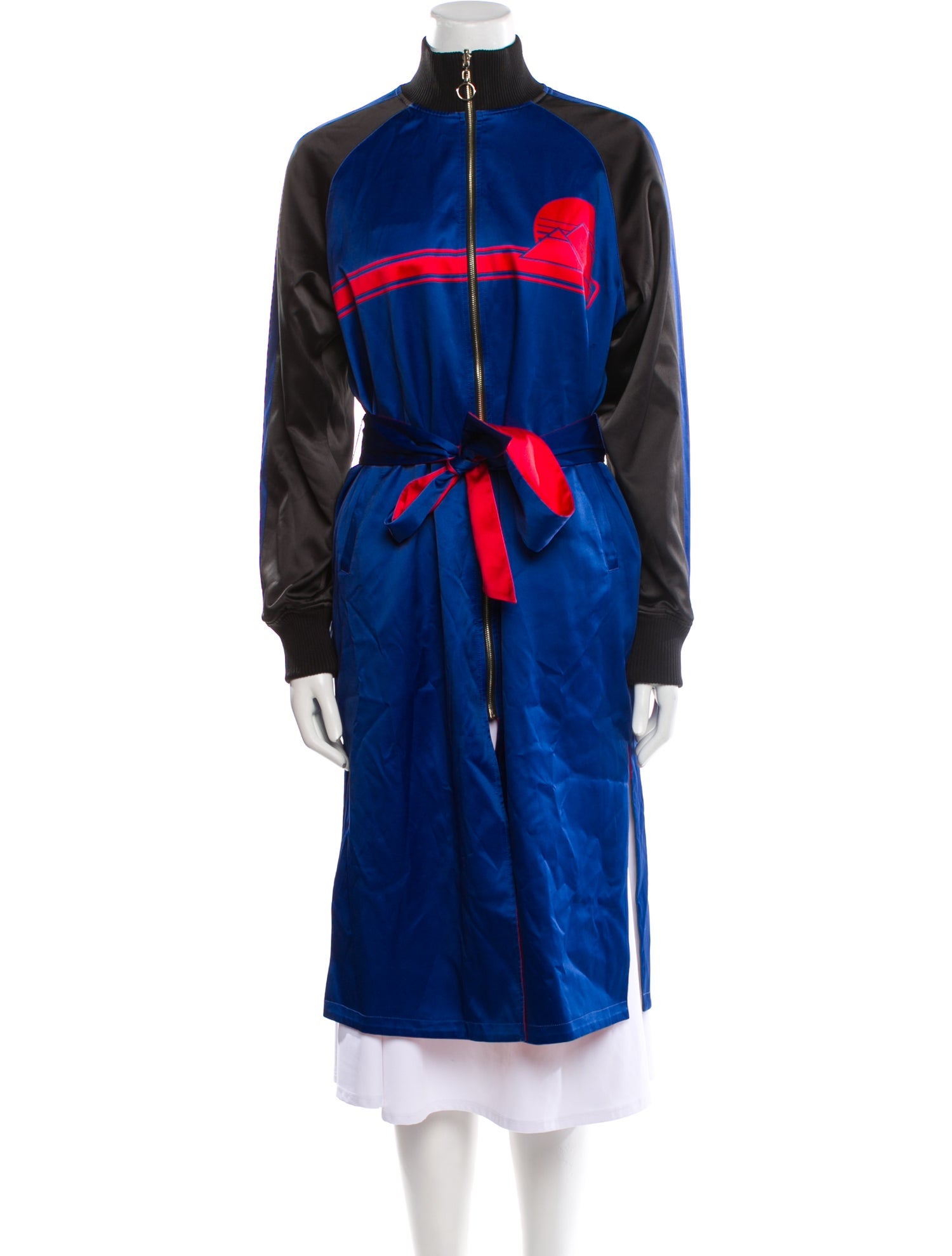 Opening Ceremony Colorblock Pattern Trench Coat