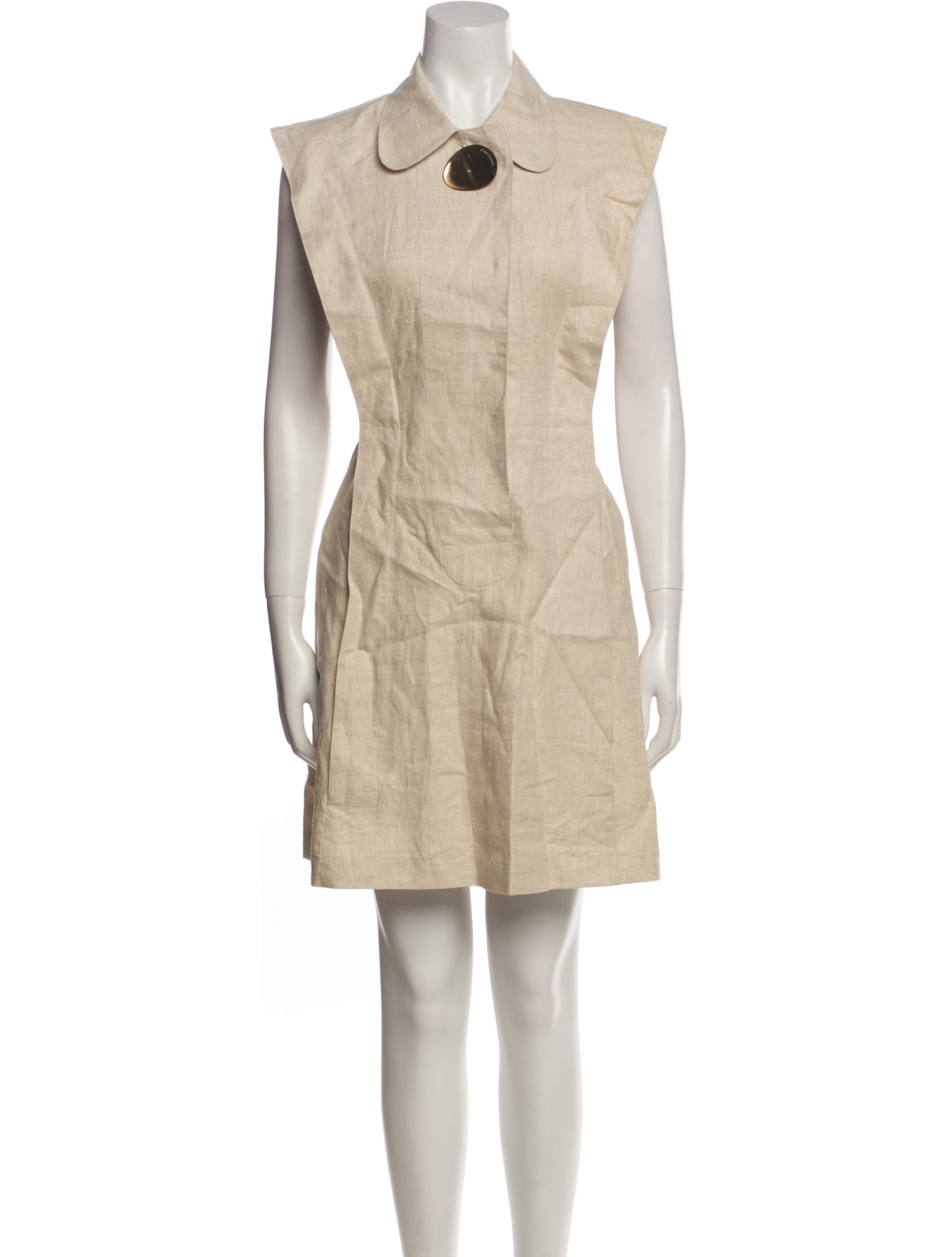 Opening Ceremony Linen Knee-Length Dress
