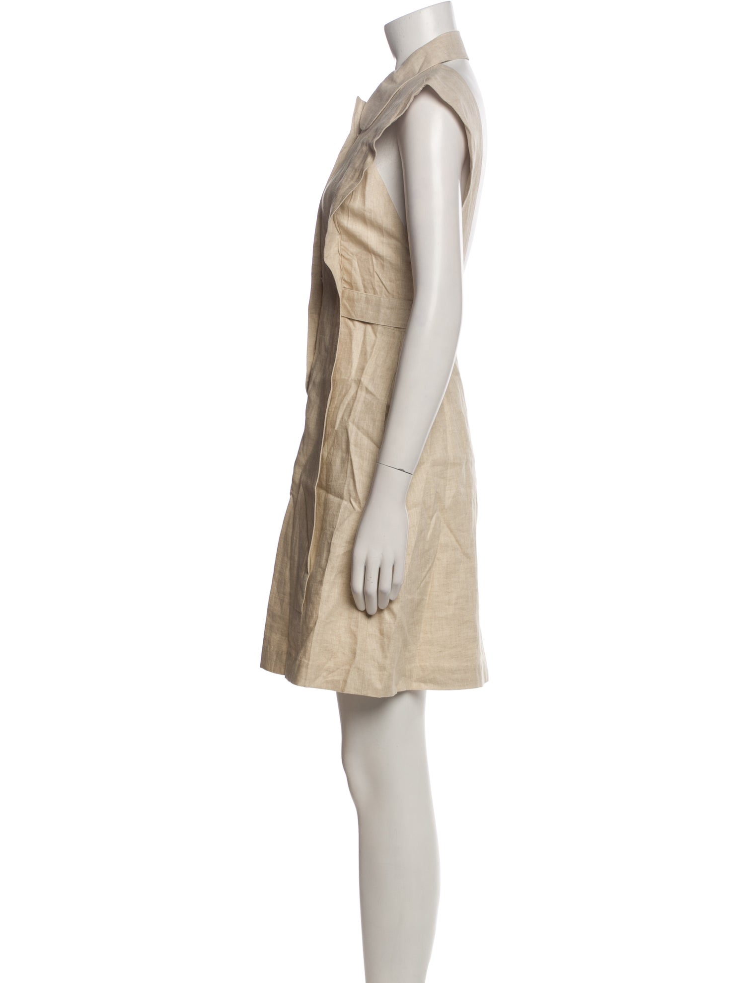 Opening Ceremony Linen Knee-Length Dress