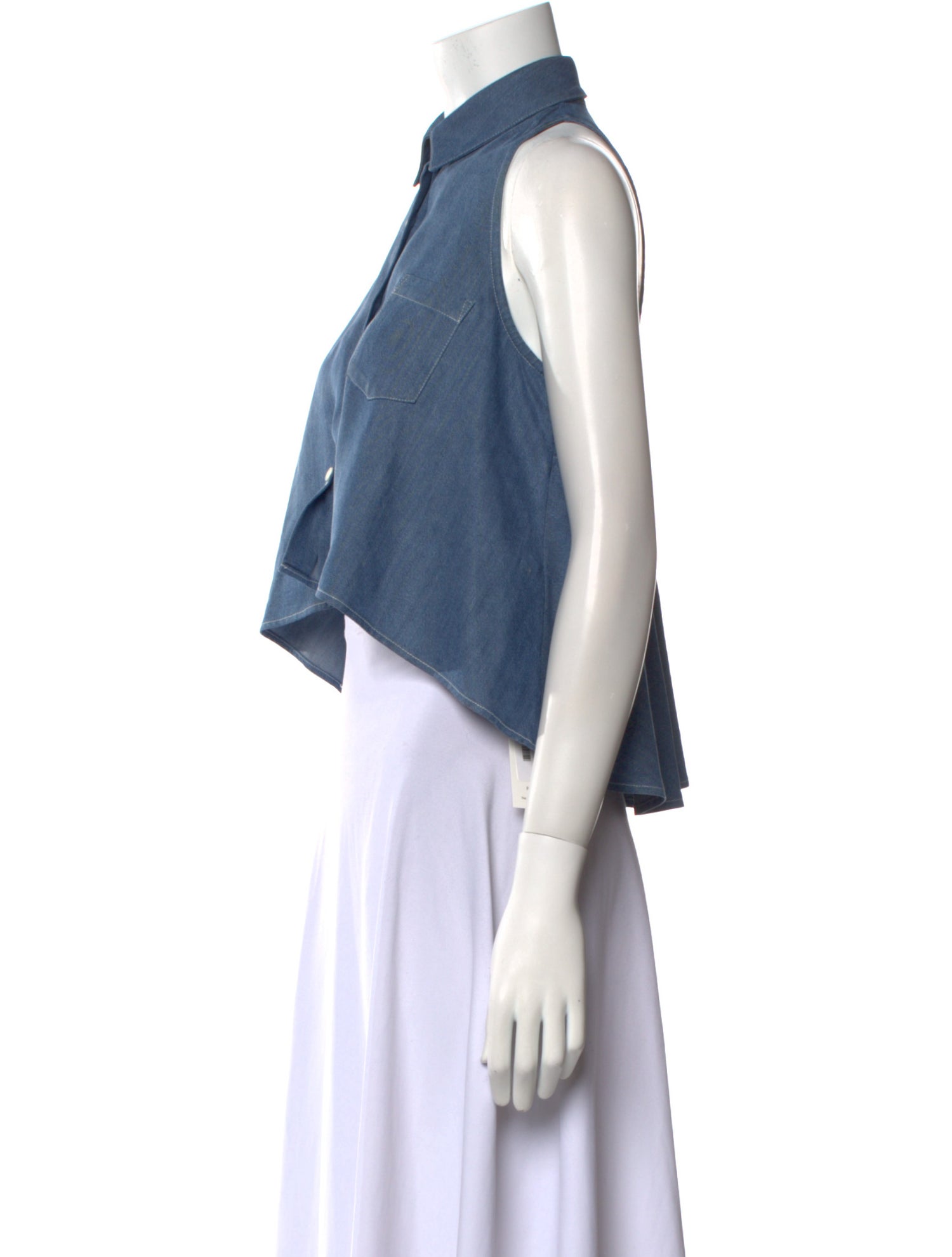 Opening Ceremony Nylon Sleeveless Crop Top