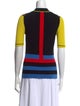 Opening Ceremony Striped Mock Neck Top