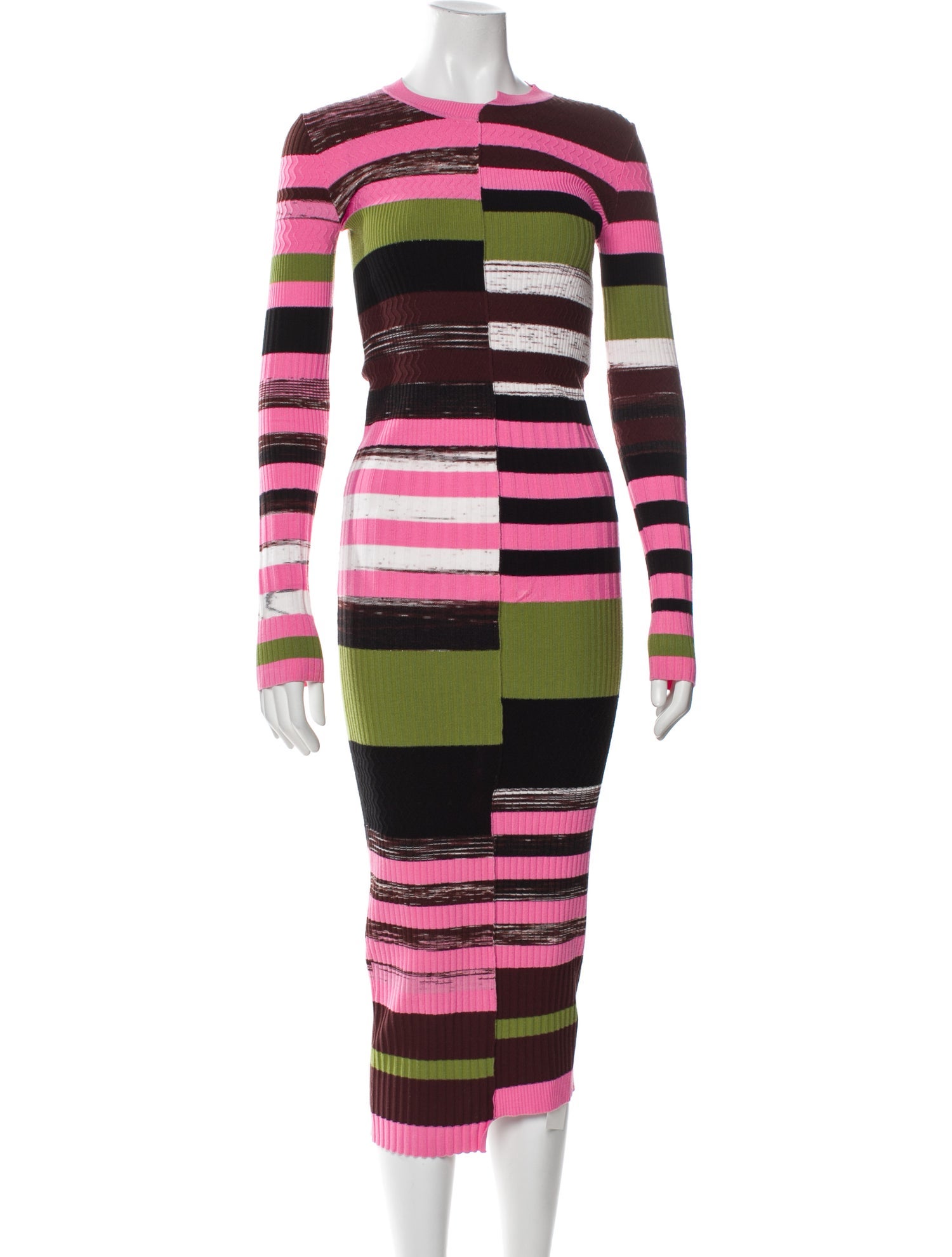 Opening Ceremony Striped Long Dress