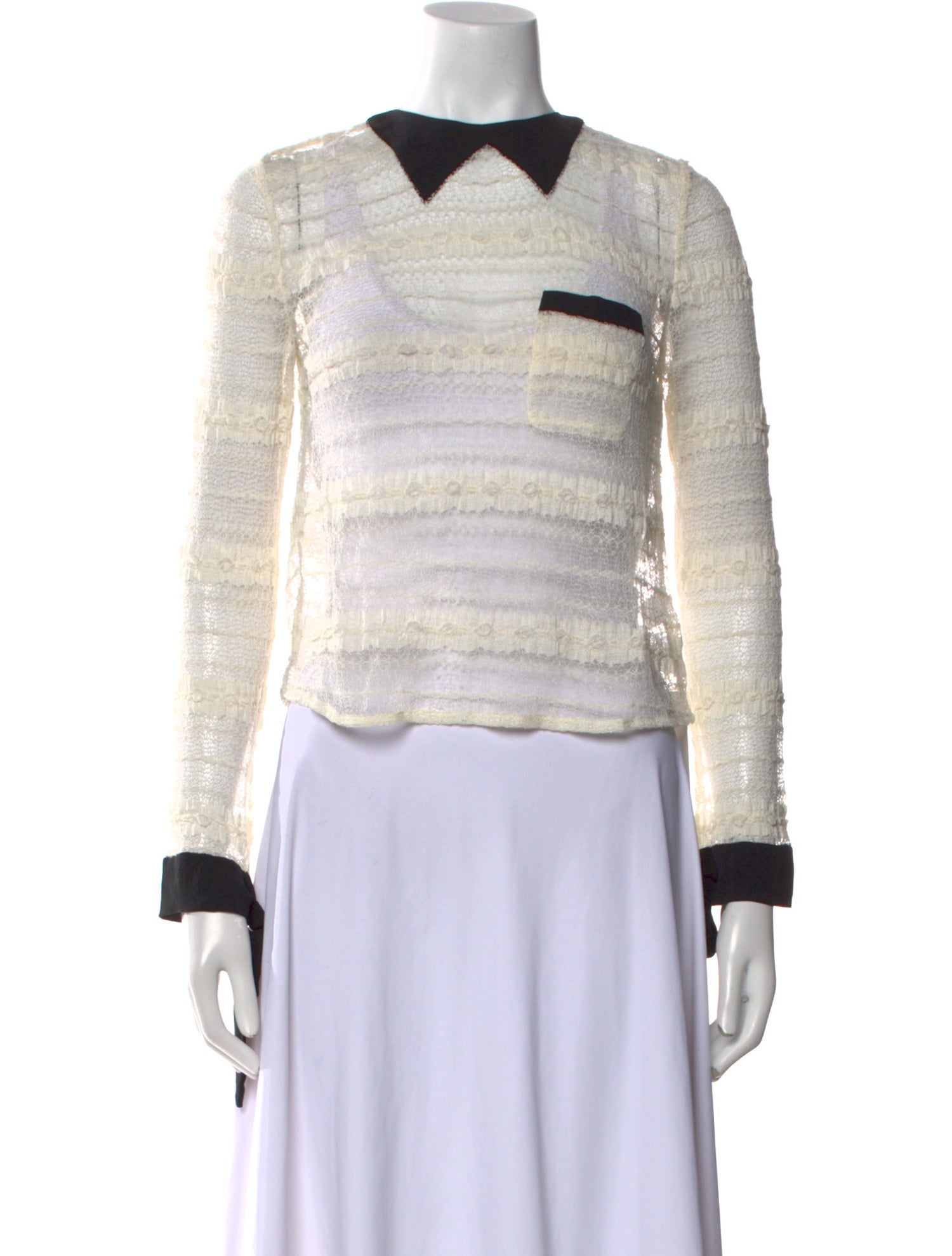 Opening Ceremony Striped Crew Neck Sweatshirt