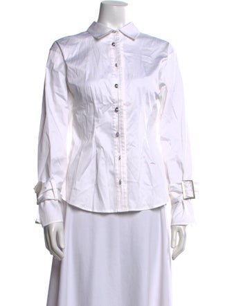 Opening Ceremony Long Sleeve Button-Up Top