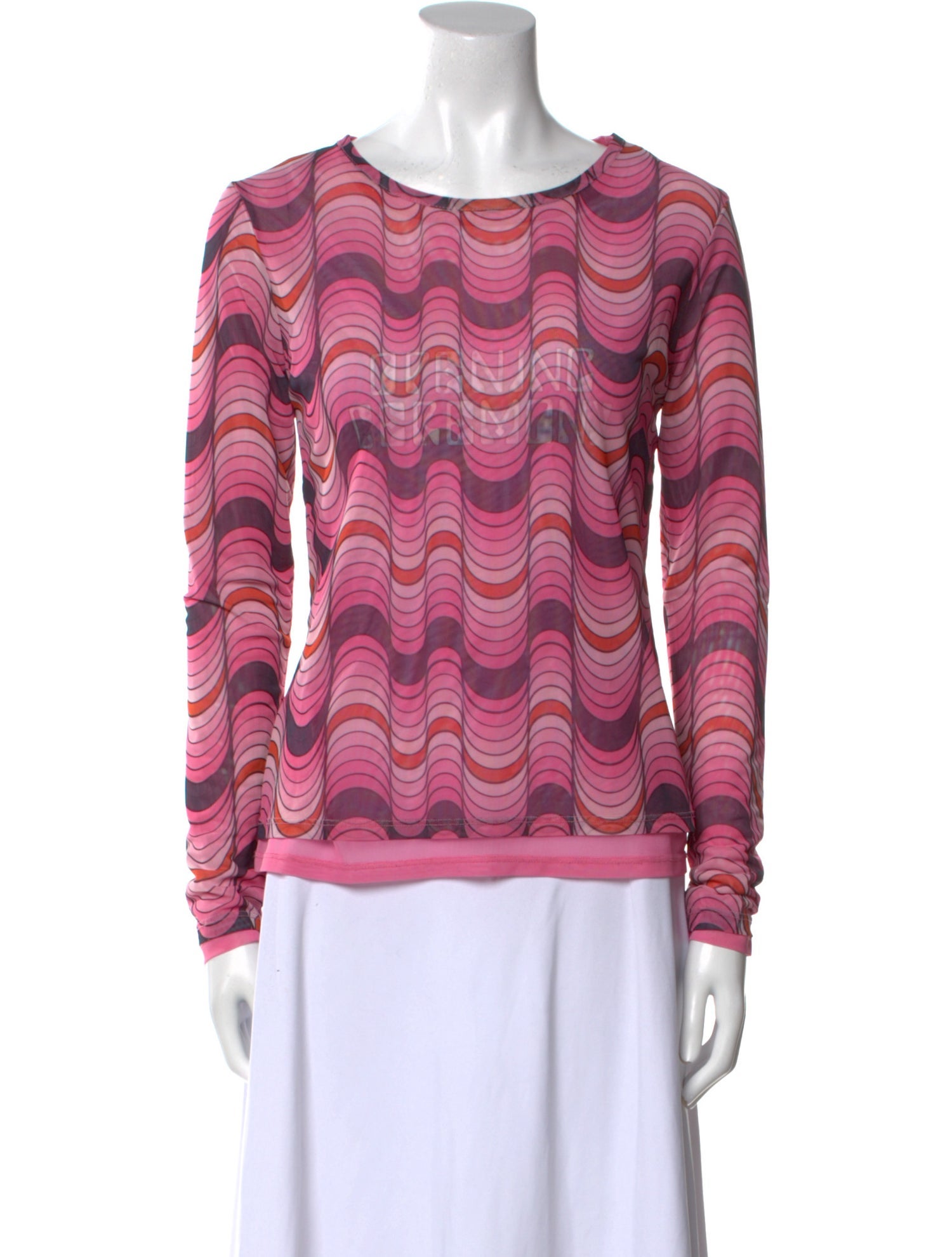 Opening Ceremony Printed Bateau Neckline Sweatshirt