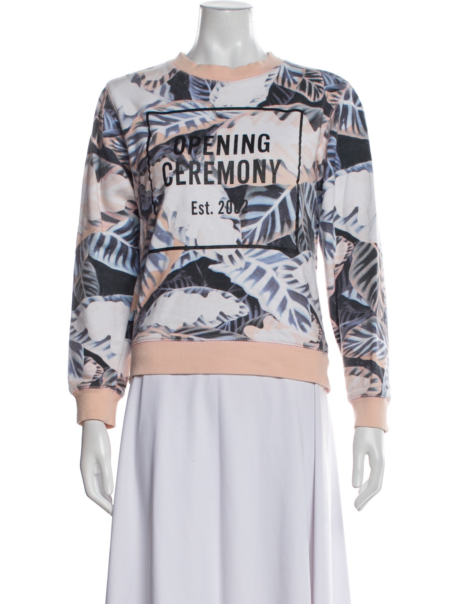 Opening Ceremony Printed Crew Neck Sweatshirt