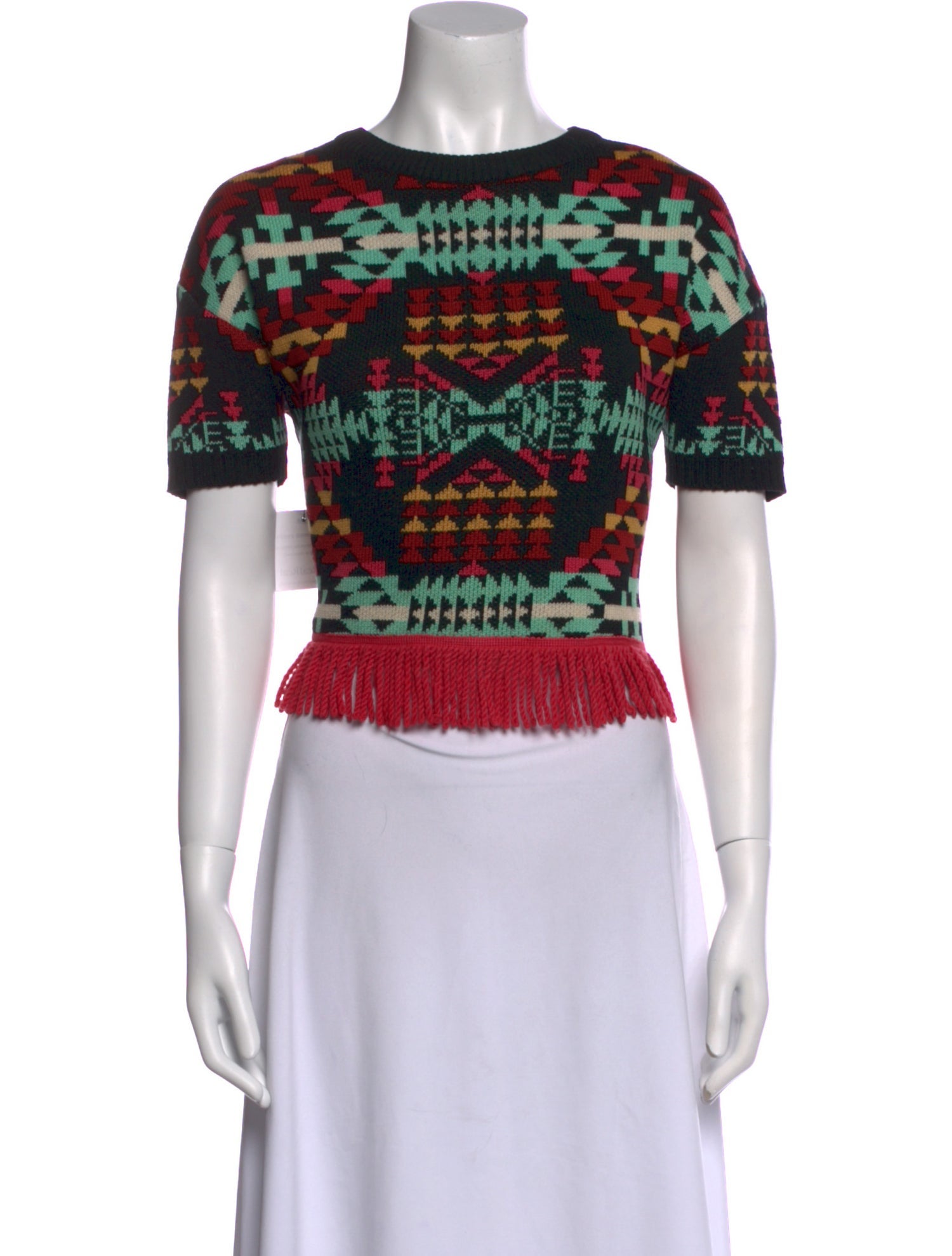 Pendleton x Opening Ceremony Merino Wool Printed Crop Top