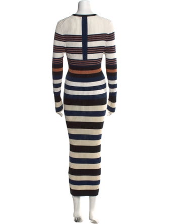 Opening Ceremony Striped Long Dress