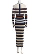 Opening Ceremony Striped Long Dress