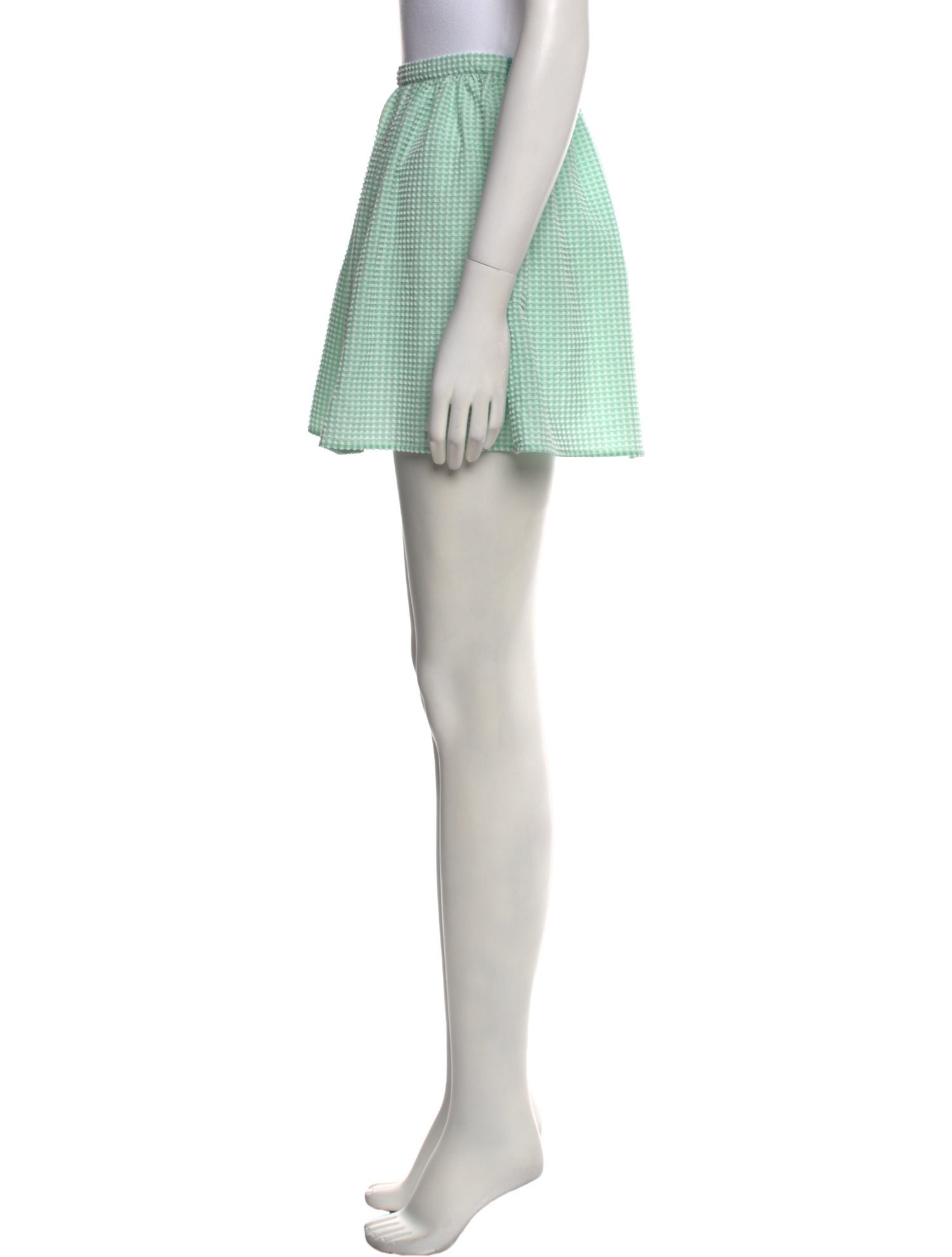 Opening Ceremony Plaid Print Mini Skirt