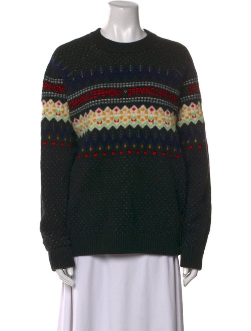 Opening Ceremony Merino Wool Printed Sweatshirt