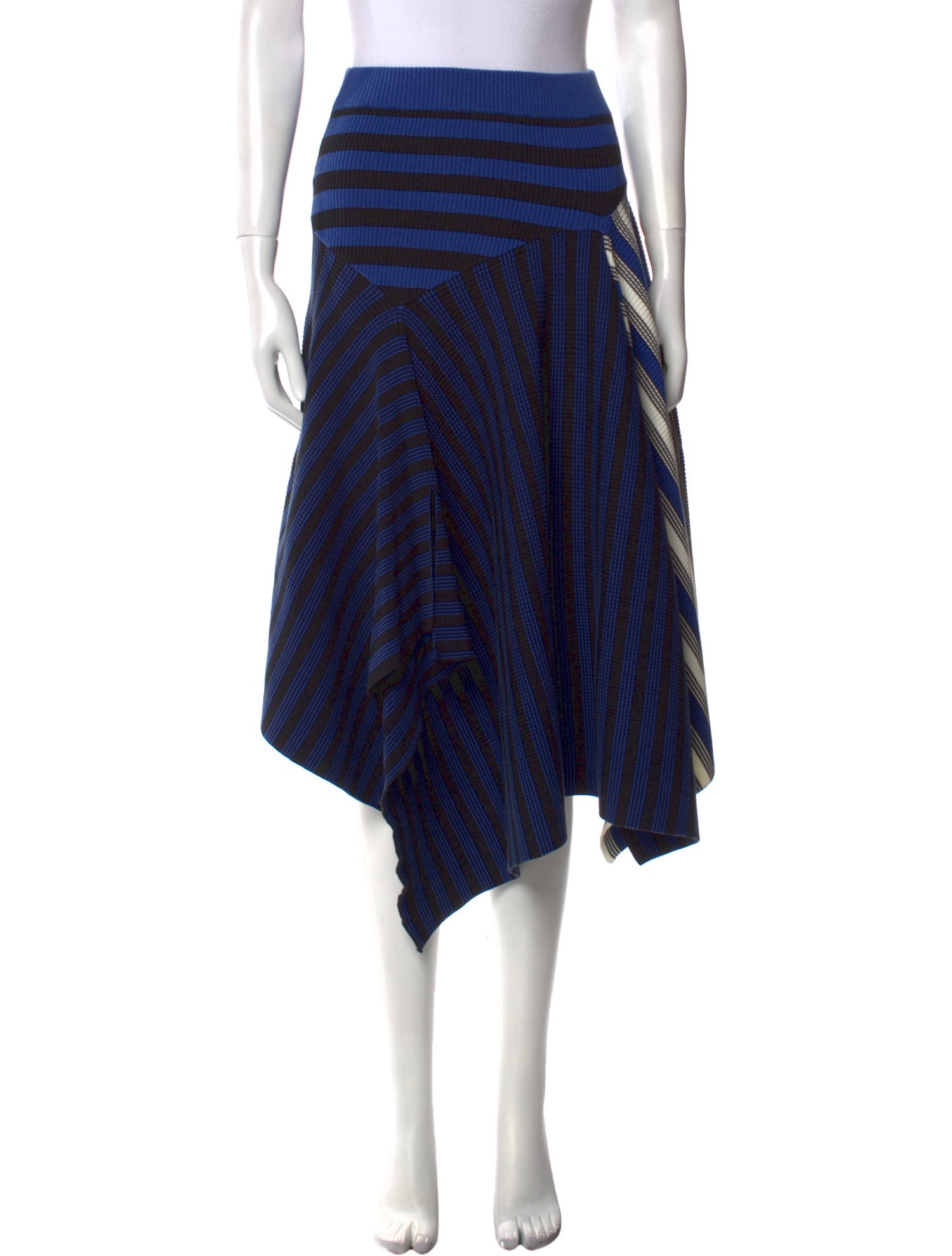 Opening Ceremony Striped Midi Length Skirt