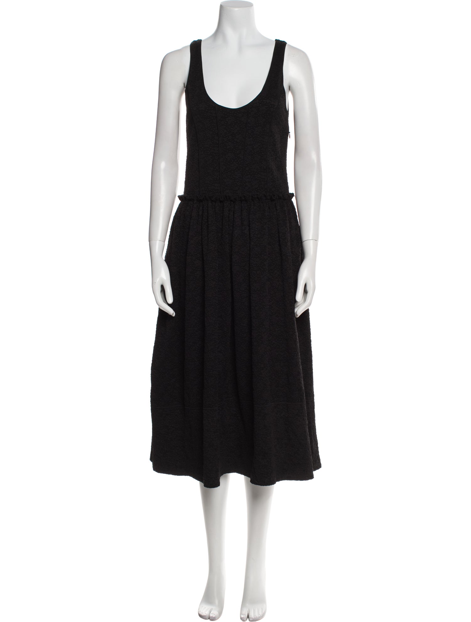 Opening Ceremony Scoop Neck Midi Length Dress