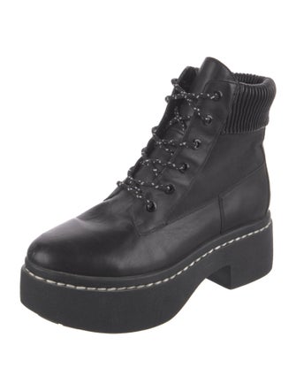 Opening Ceremony Leather Combat Boots