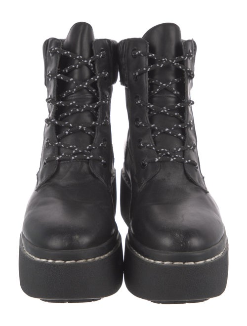 Opening Ceremony Leather Combat Boots