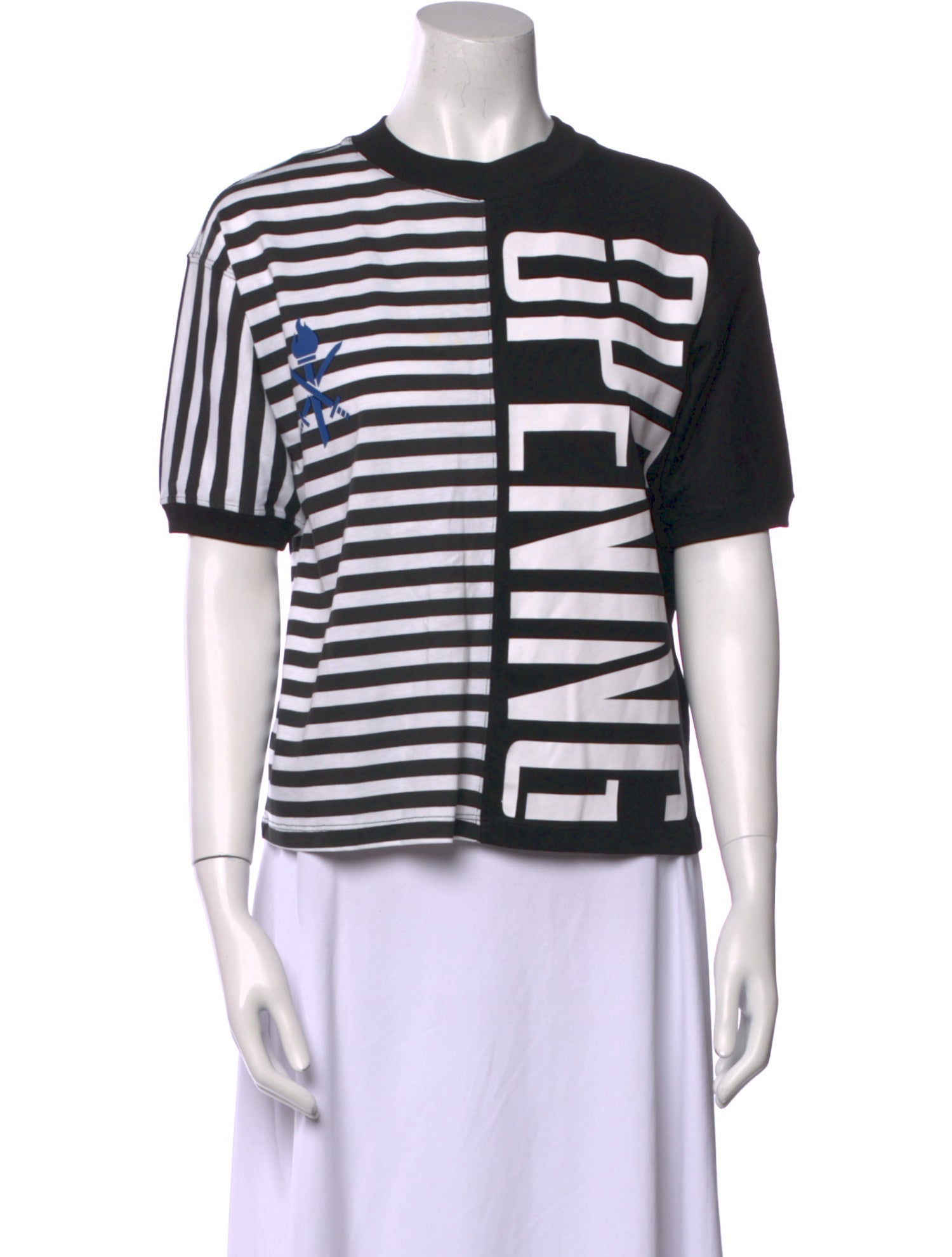 Opening Ceremony Striped Crew Neck T-Shirt