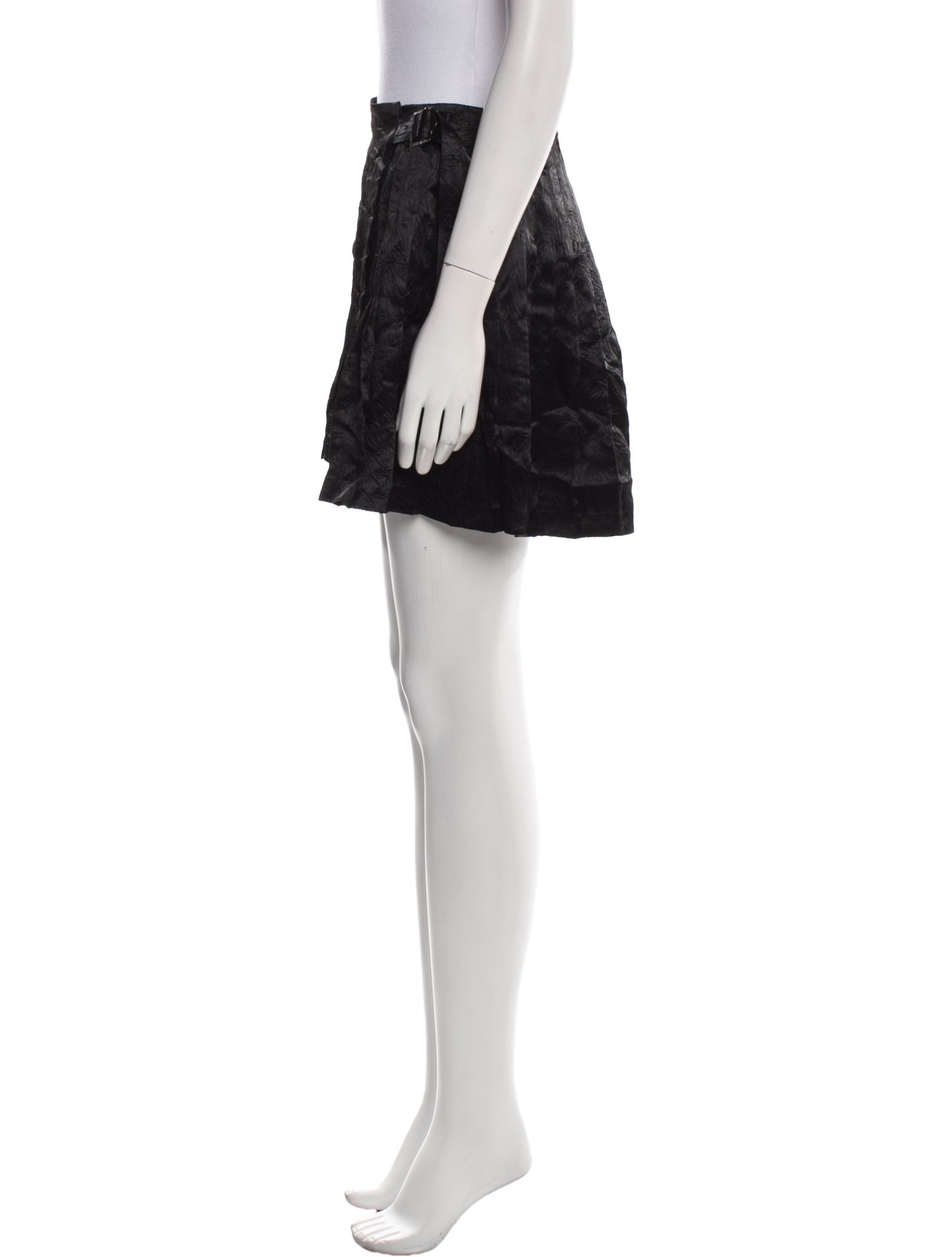 Opening Ceremony Pleated Accents Mini Skirt