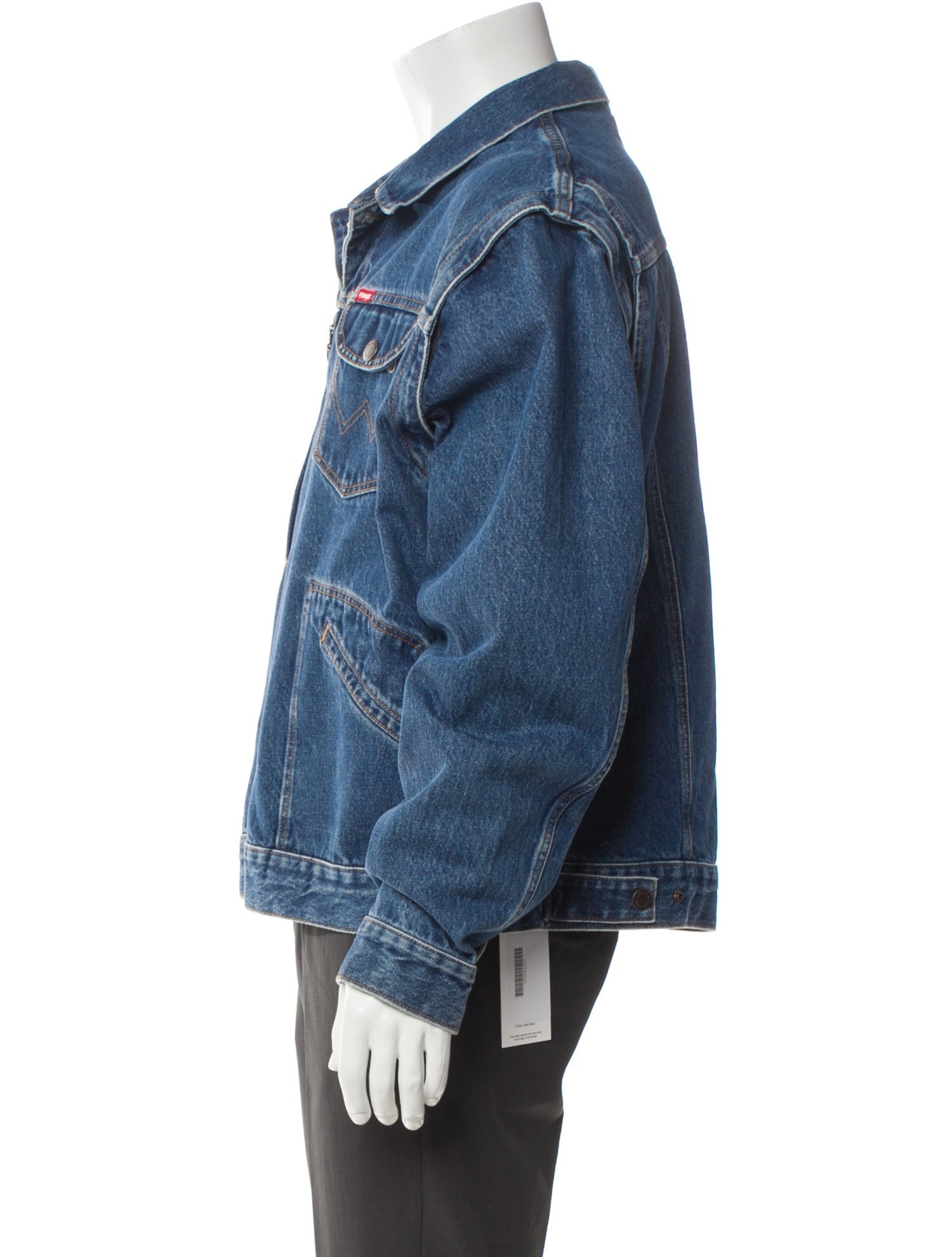 Opening Ceremony Plaid Print Denim Jacket