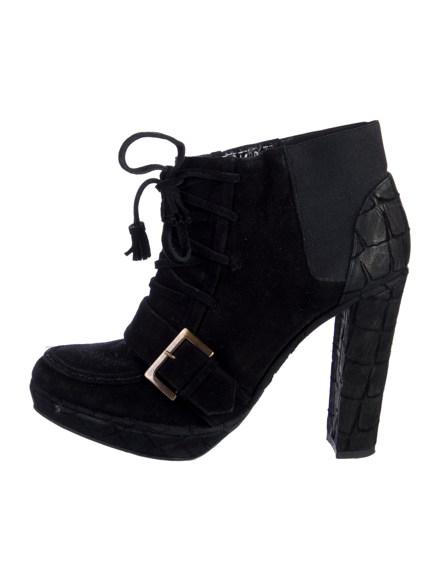 Opening Ceremony Suede Lace-Up Boots