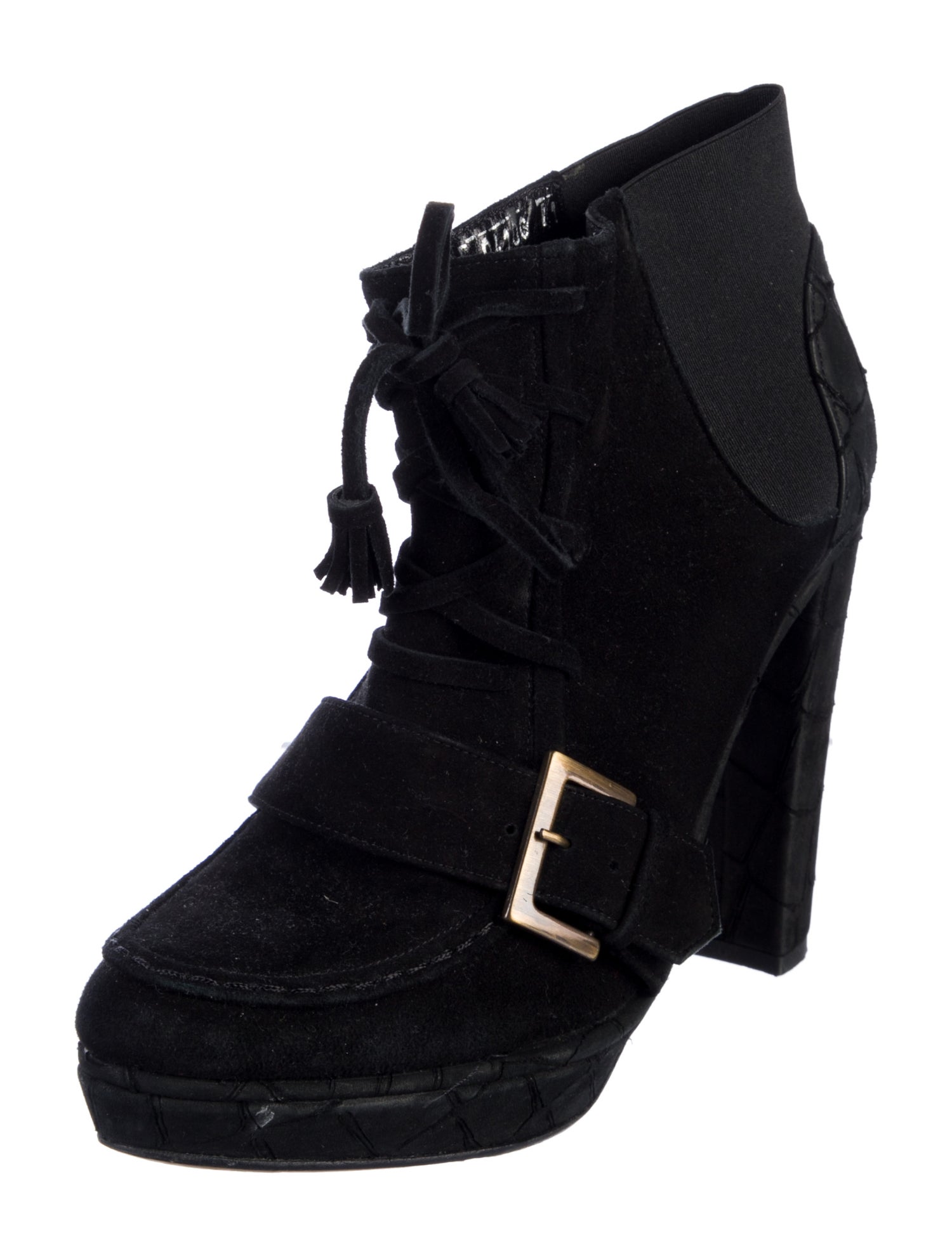 Opening Ceremony Suede Lace-Up Boots