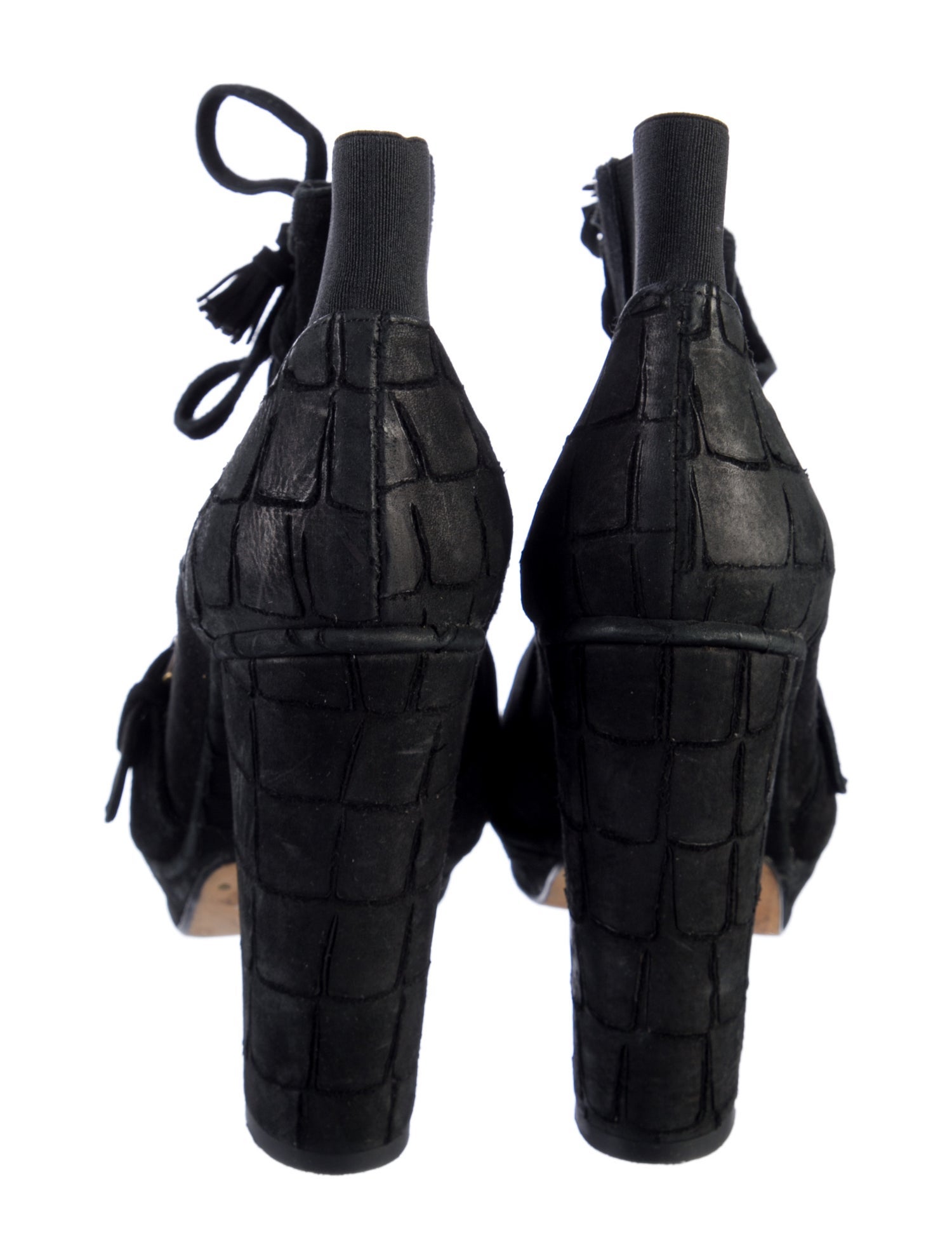 Opening Ceremony Suede Lace-Up Boots