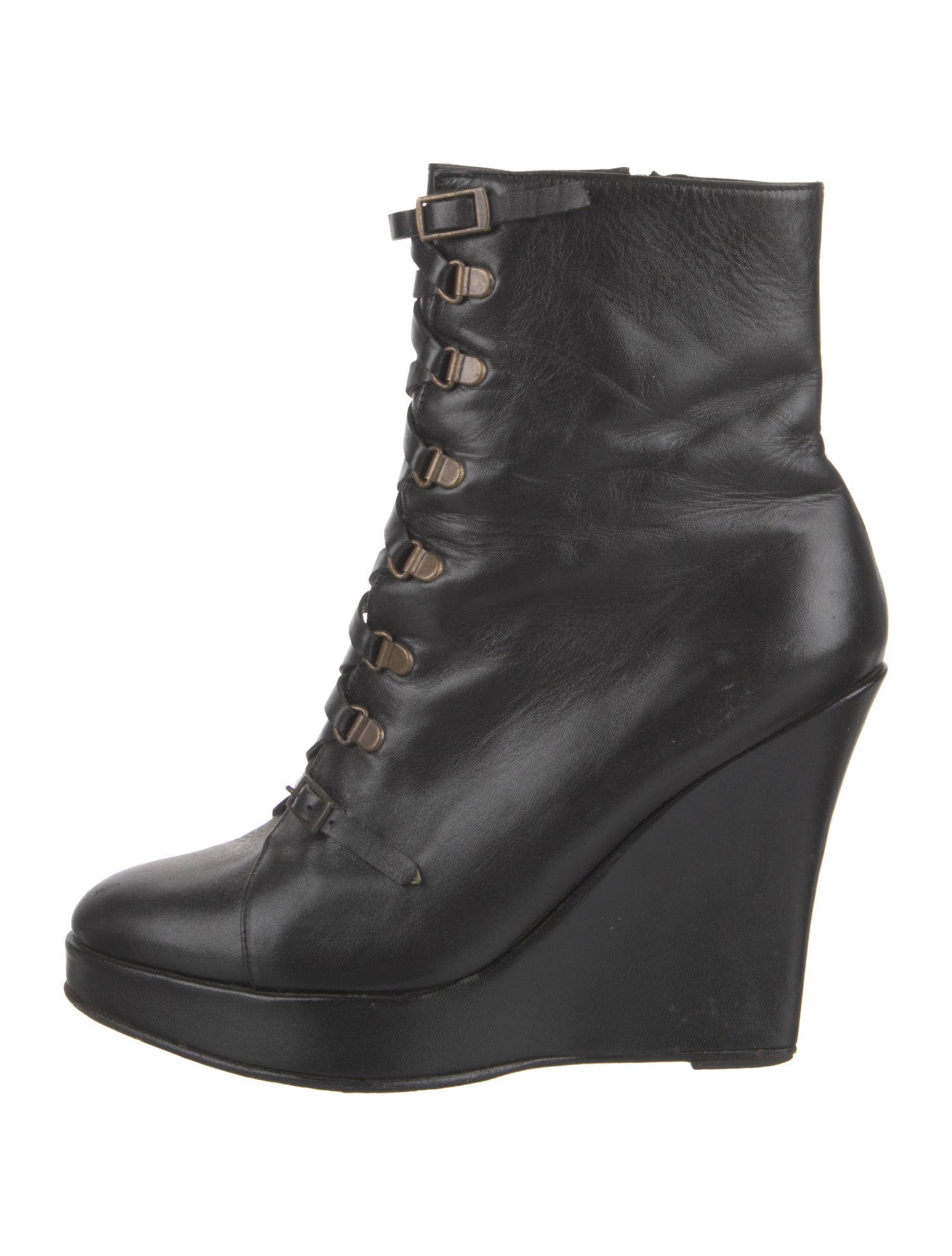 Opening Ceremony Leather Lace-Up Boots