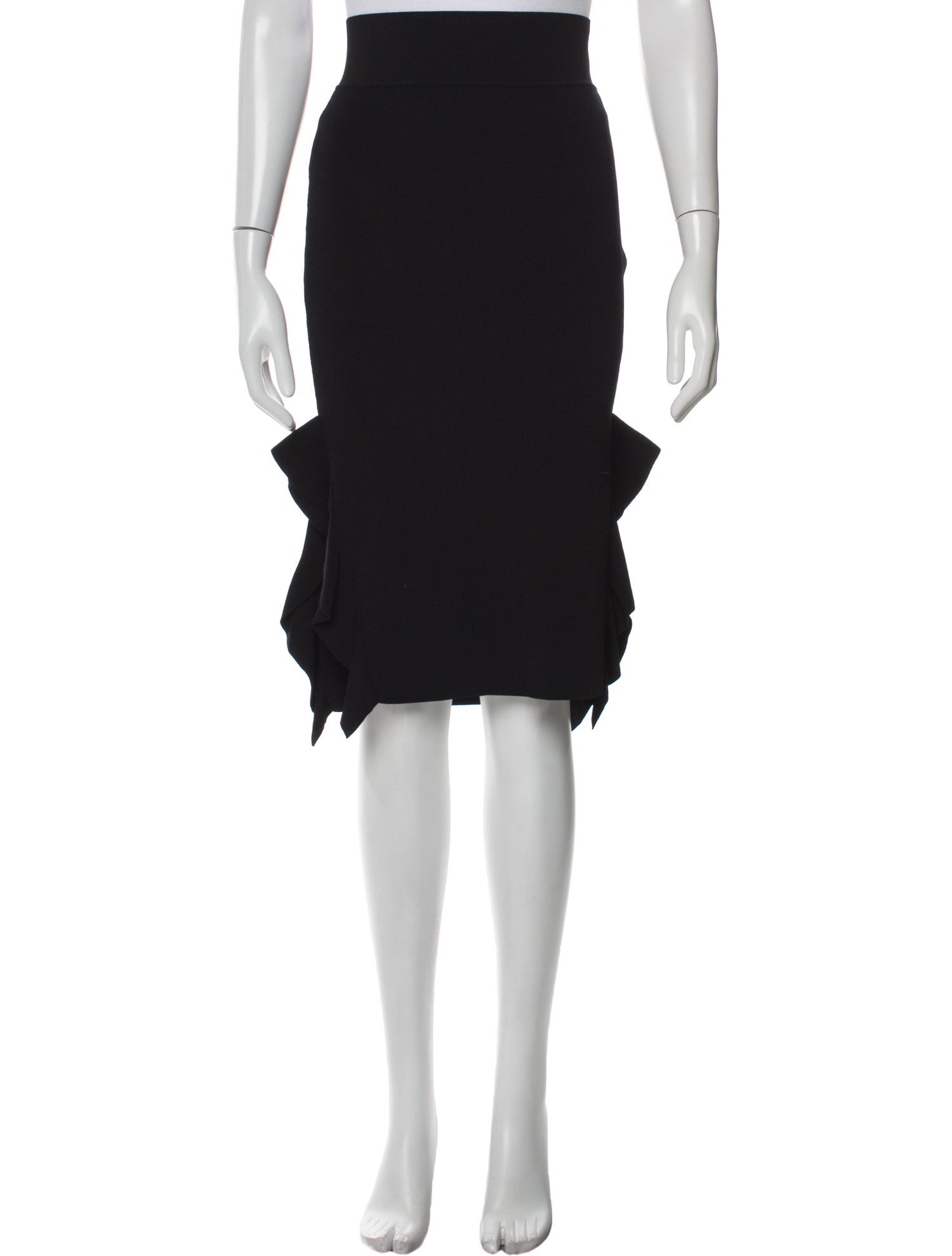 Opening Ceremony Ruffle Embellishment Knee-Length Skirt