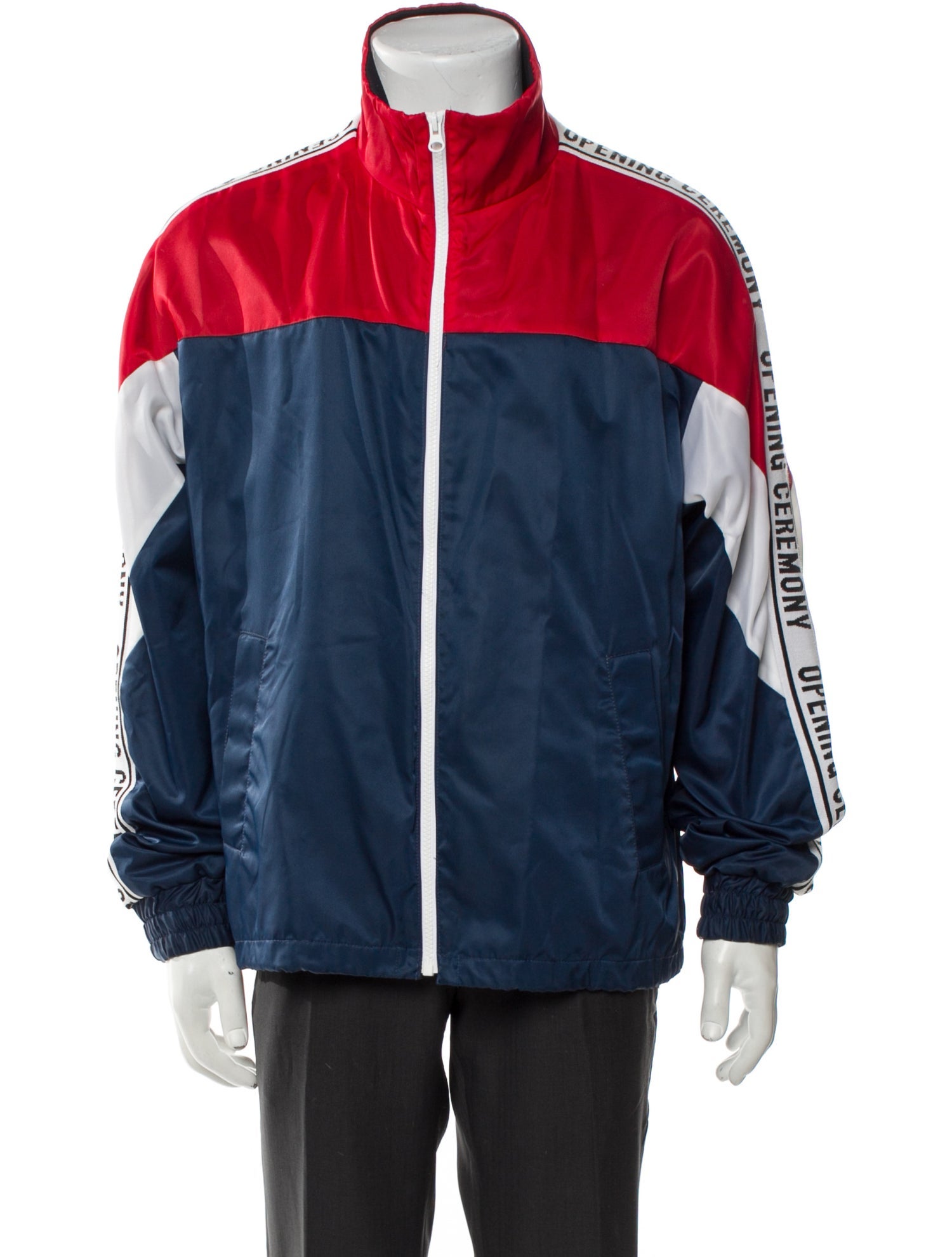 Opening Ceremony Colorblock Pattern Windbreaker
