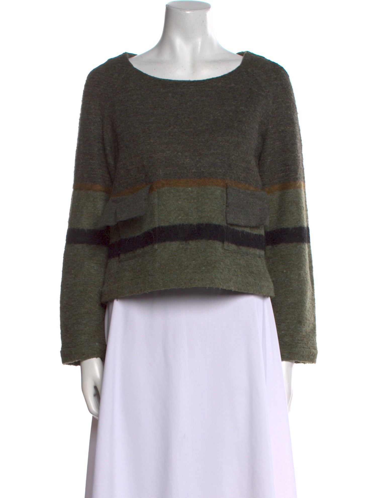 Opening Ceremony Wool Striped Sweatshirt