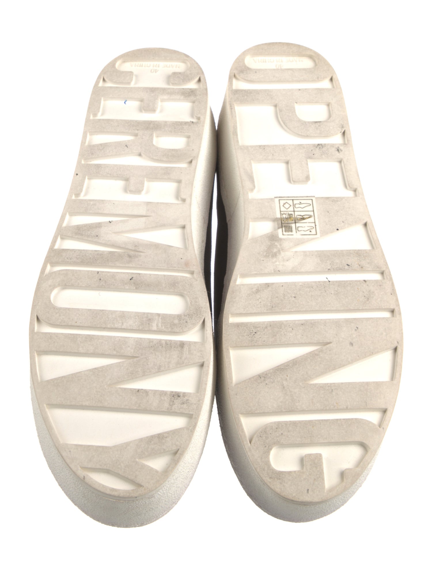 Opening Ceremony Canvas Embroidered Accent Sneakers