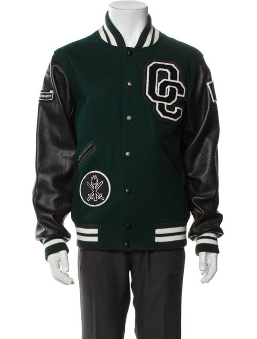 Opening Ceremony Wool Graphic Print Varsity Jacket