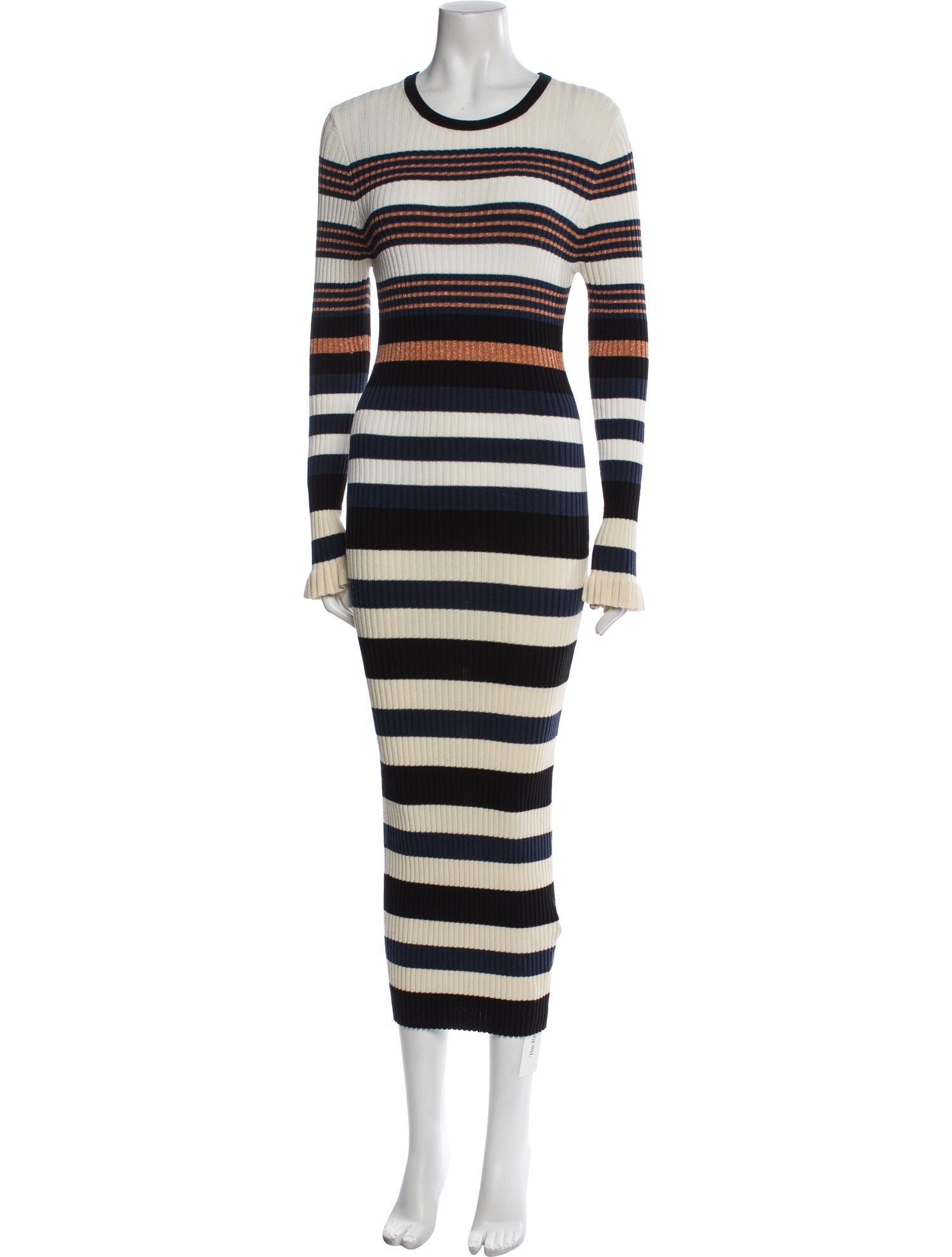 Opening Ceremony Striped Long Dress