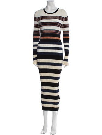 Opening Ceremony Striped Long Dress