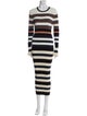 Opening Ceremony Striped Long Dress