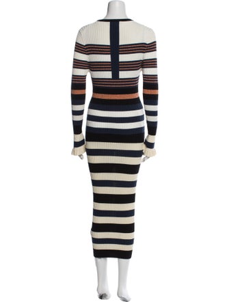 Opening Ceremony Striped Long Dress