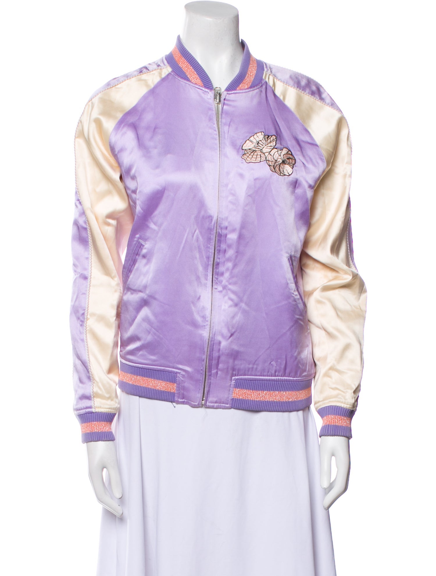 Opening Ceremony Silk Paisley Print Bomber Jacket