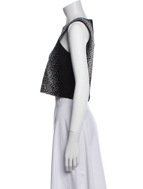 Opening Ceremony Printed Crew Neck Crop Top