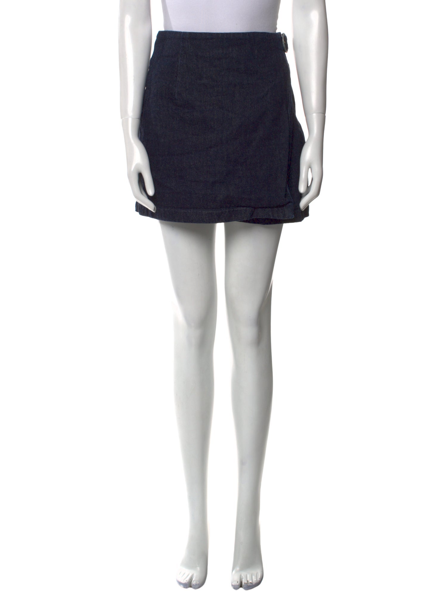 Opening Ceremony Pleated Accents Mini Skirt